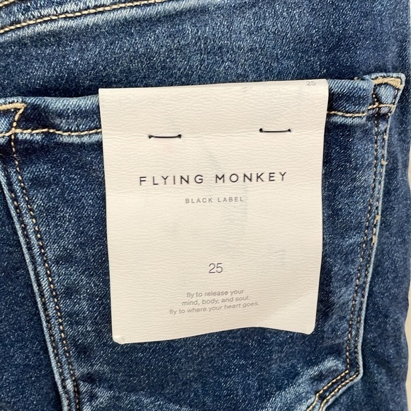 FLYING MONKEY Women's High Rise Super Soft Ankle Skinny Jeans Size 25 In Blue - Picture 9 of 10